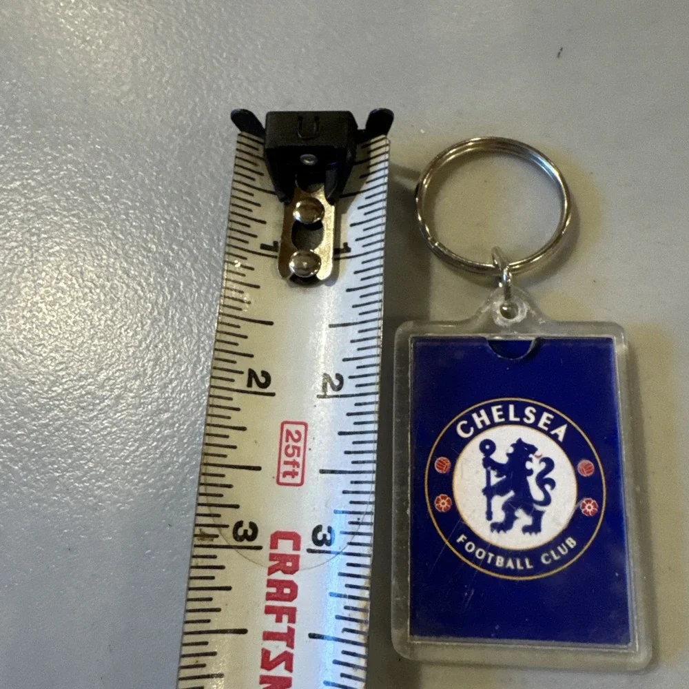 Vintage Chelsea Football Club Key Chain  Blue Red White Logo HTF rare